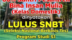 66% Santri Bina Insan Mulia Lulus SNBT Program Studi S1 Tahun 2026