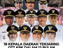 18 Kepala Daerah Terjaring OTT KPK Dalam 12 Bulan
